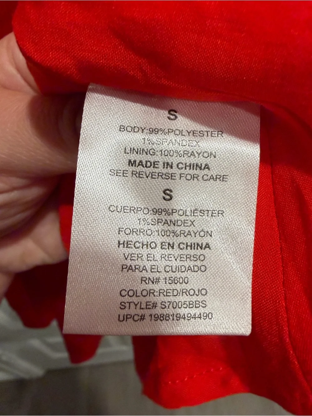 Draper James Bright Red Ruffle-Neck Top - Picture 7 of 8